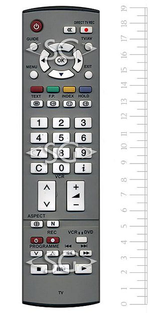Пульт дистанционного управления для PANASONIC EUR7651030 (EUR7651030A, 7651060, 7651090, 765109A)